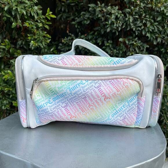 Juicy Couture Mini Duffle Bag Rainbow Hand Bag Y2K - Picture 1 of 12